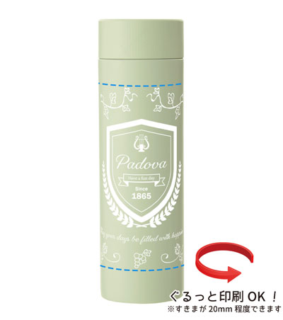 2ヶ所印刷の説明　側面 B