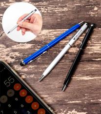 タッチペン付スリムメタルペン