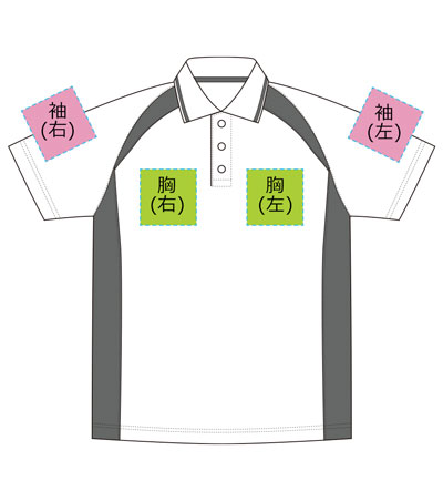 シルク印刷1色の説明　前面