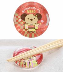 オリジナル 丸型クリア箸置き