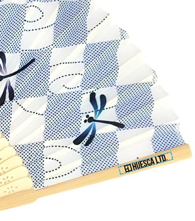パッド印刷1色の説明　親骨