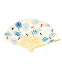 白竹扇子 金魚