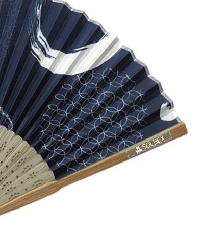 パッド印刷1色の説明　親骨