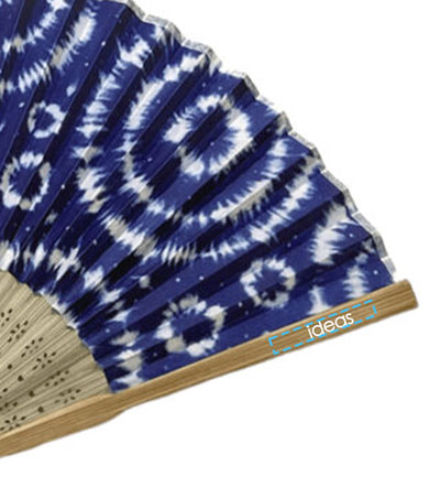 パッド印刷1色の説明　親骨