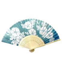 白竹扇子 朝顔