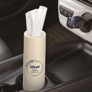 バンブーファイバー配合のオリジナルボトルティッシュ 名入れ対応 ドリンクホルダーサイズ