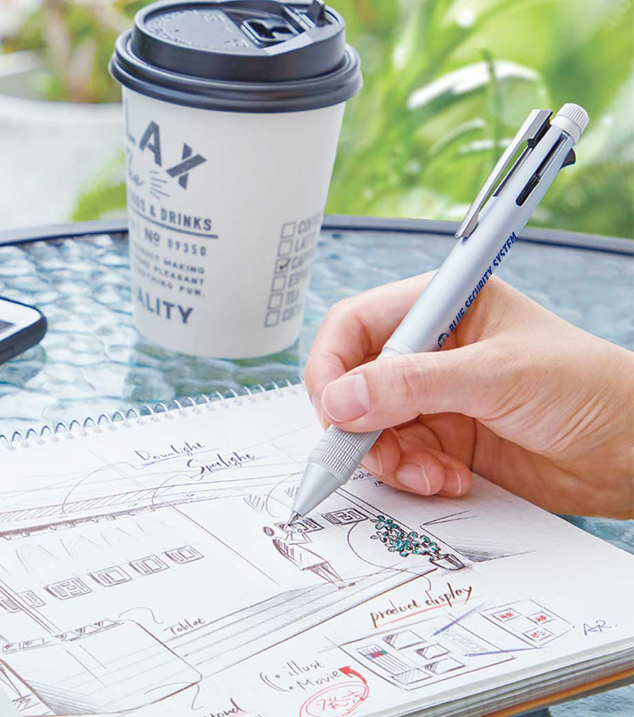 なめらかな書き心地のジェットストリームのイメージ