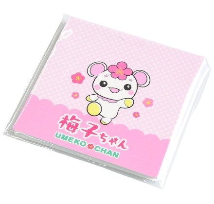 展示会の来場者プレゼント用のメモ帳のイメージ