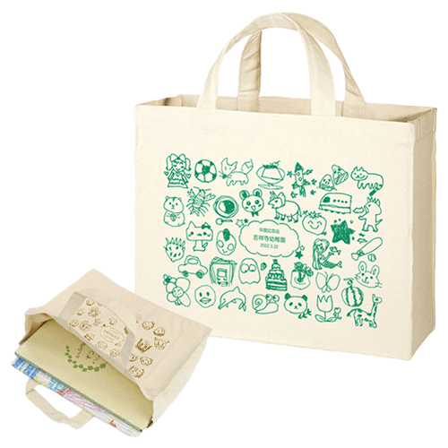 卒園・卒業記念品としてのキャンバストートバッグのイメージ