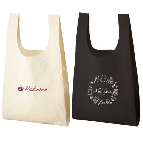 お店のロゴが入ったマルシェバッグのイメージ