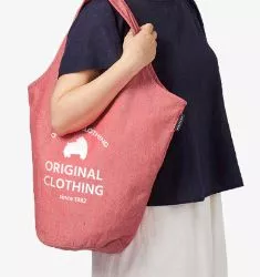 オリジナルトートバッグ・エコバッグ全商品、ピンクのマルシェバッグ