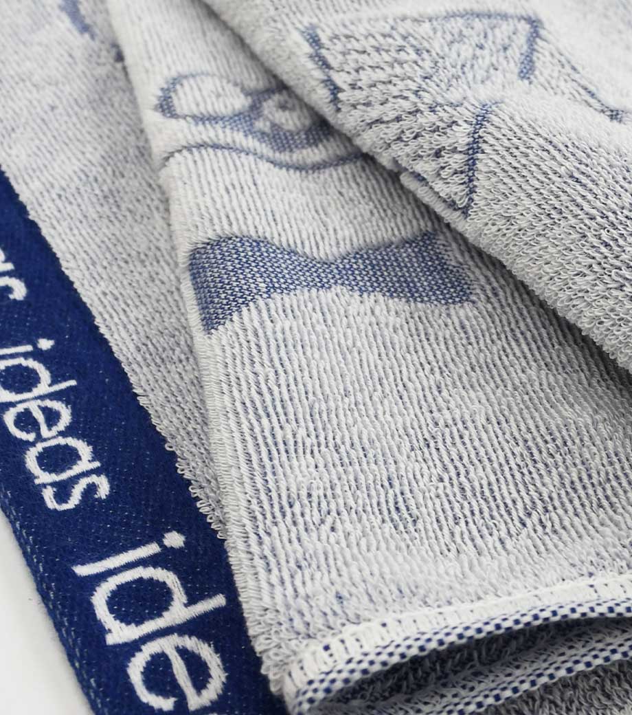 織り姫（上げ落ちジャガード）バスタオルの生地表面クローズアップ