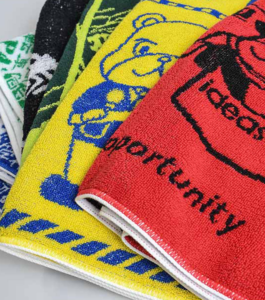 毛違いジャガードハンカチタオルの生地イメージ