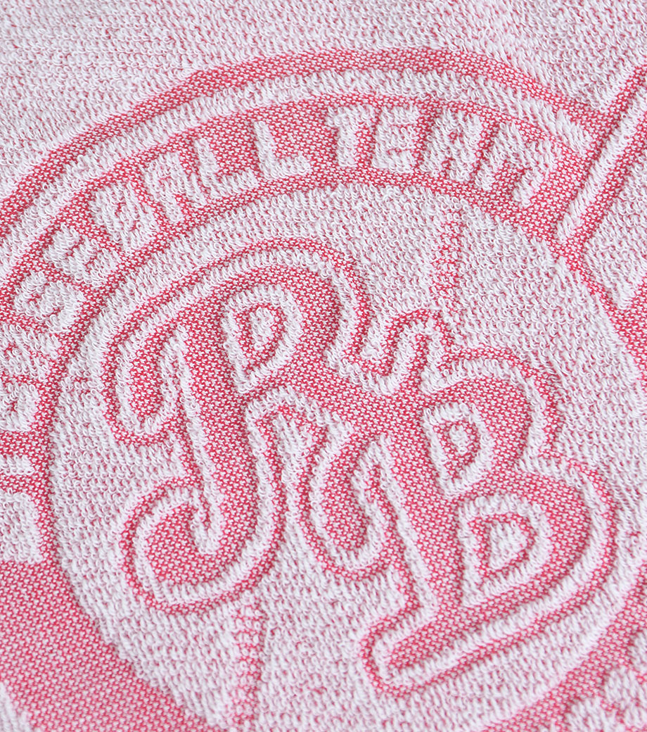 織り姫(上げ落ちジャガード) マフラータオルの細かなデザインの仕上がりイメージ