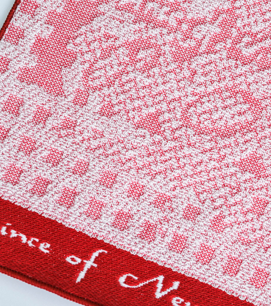 織り姫（上げ落ちジャガード）ハンカチタオルの細かなデザインの仕上がりイメージ