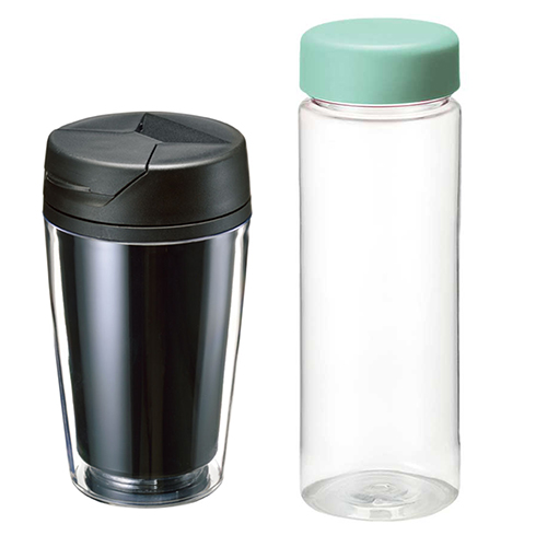 蓋つきプラスチックタンブラーのイメージ