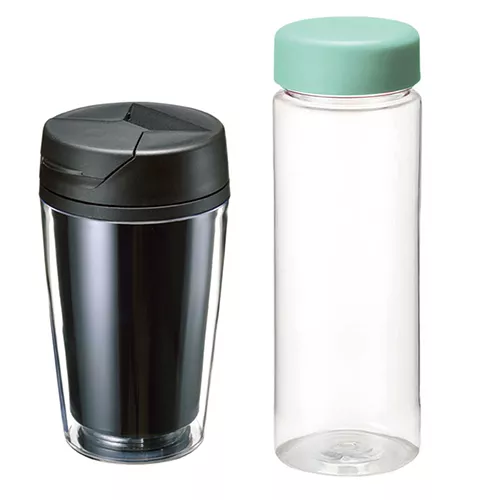 蓋つきプラスチックタンブラーのイメージ