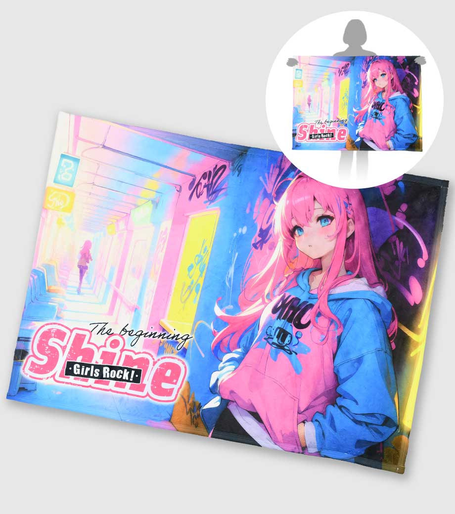 オリジナルブランケット・ひざ掛け｜フルカラー印刷で作るオリジナルグッズ