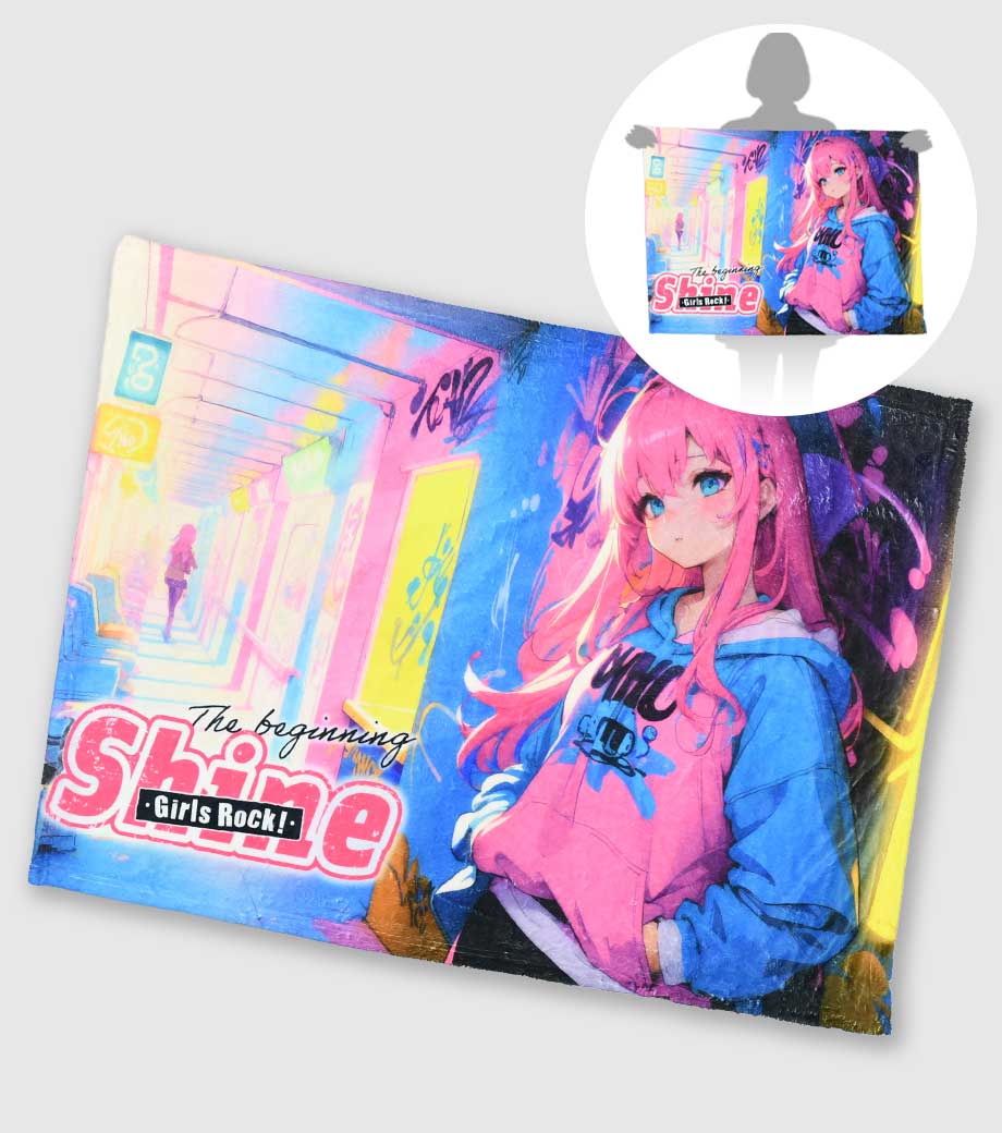 オリジナルブランケット・ひざ掛け｜フルカラー印刷で作るオリジナルグッズ