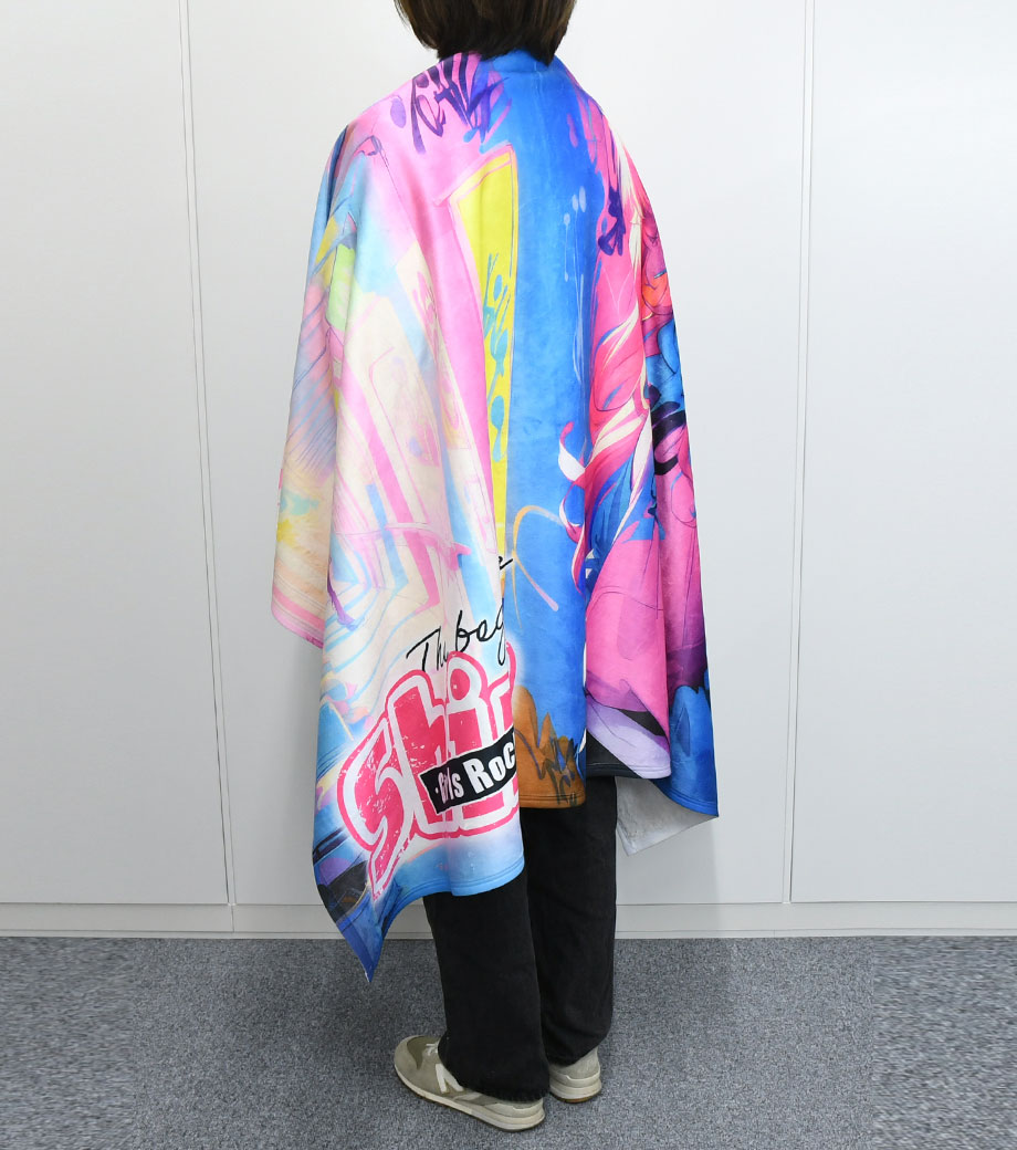 オリジナルボアブランケットL・昇華転写プリントの使用イメージ