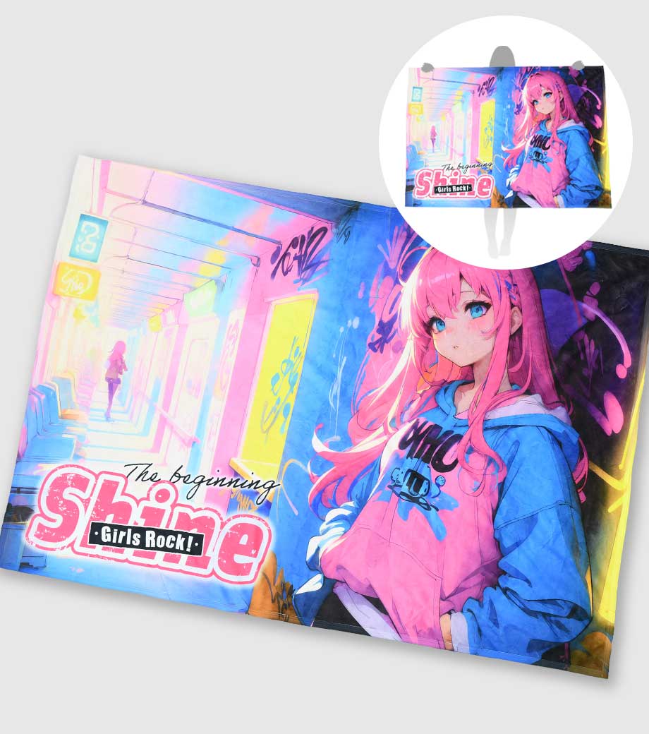 オリジナルボアブランケットL・昇華転写プリント