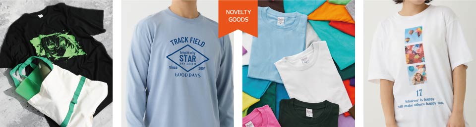 ノベルティTシャツをオリジナル制作｜名入れ印刷・激安・小ロット対応