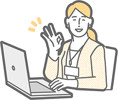 専任スタッフが入稿データの確認含めて丁寧にサポートするイメージ