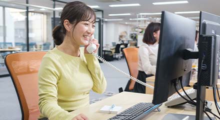 専任スタッフが担当しているイメージ