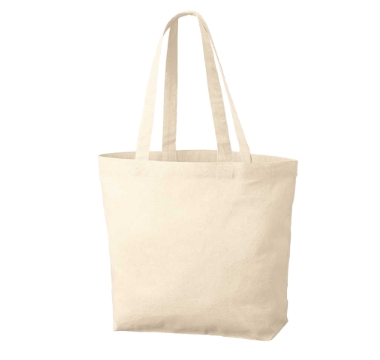 横型のコットントートバッグ
