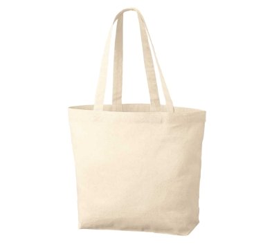横型のコットントートバッグ