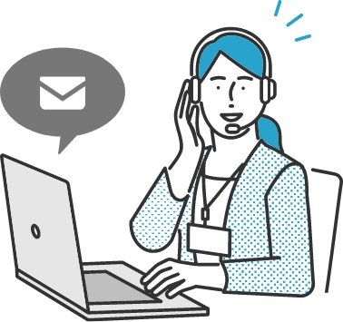 スタッフがやりとりしているイメージ