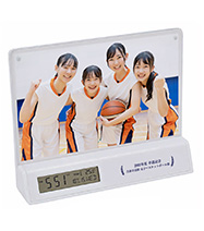 卒団・卒部記念品向け　フォトフレームクロック H034909