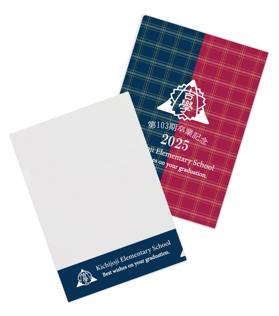 卒業記念品向け　オリジナルクリアファイル A4 スタンダード【フルカラー】　OB-file-a4-4c-st
