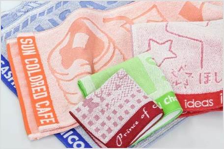 織り姫タオル（上げ落ちジャガード織）のイメージ