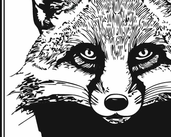 ベタと細い線が混在するデザインのイメージ画像