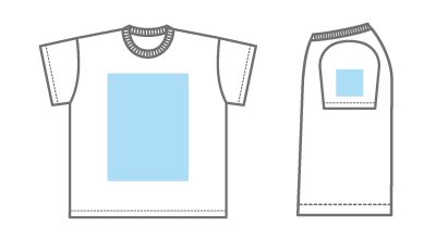 ビッグTシャツのテンプレートイメージ