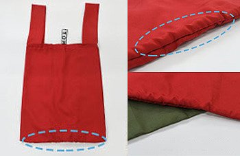 【MOTTERU】クルリト デイリーバッグ　底面の縫製(つれ)