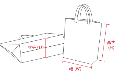 トートバッグ　舟底タイプ