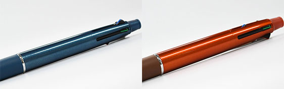三菱鉛筆 ジェットストリーム 多機能ペン 4&1  0.5mm　本体色ディープブルー、ブラッドオレンジ