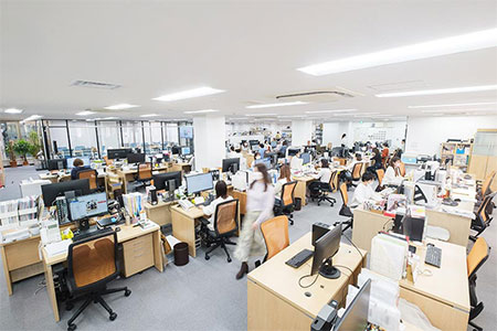 「ほしい!ノベルティ」株式会社イディアス社内風景