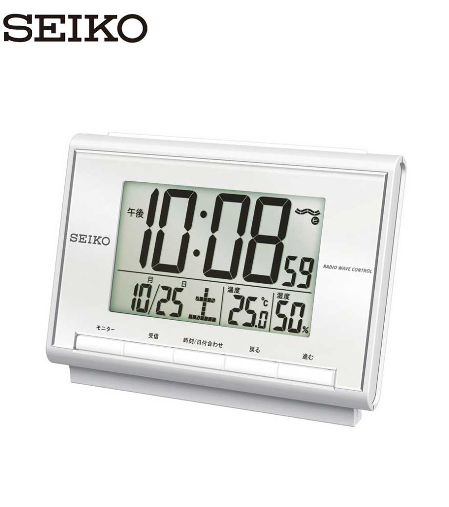 TO-15 セイコー 電波デジタル目覚まし時計(SQ698S型)