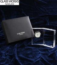 ナルミ クロック(M)【ディクショナリー】ガラス時計 記念品