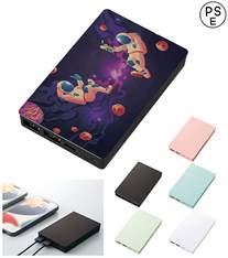 全面印刷できるモバイルチャージャー10000コンパクト／PSEマーク付