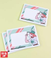 周知・啓発イベント用ノベルティにおすすめ オリジナル付箋 カバーなし D-1(付箋フルカラー印刷) EC-sn-ND1-4c