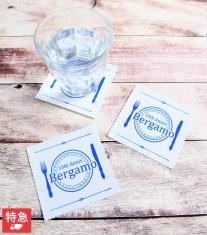 飲食店の周年記念品に人気のオリジナル布製コースター【1色印刷】 EC-water-s