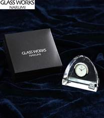 ナルミ クロック(S)【アーチ】ガラス時計 記念品