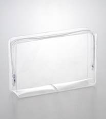 クリアビニル・オープンファスナーポーチ