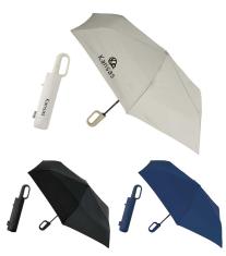 カラビナハンドル自動開閉耐風折りたたみ傘