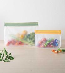 リル 繰り返し使えるジッパーバッグ2枚組