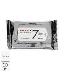 7days,防災ウェット大判 7年保存対応 アルコールタイプ 10枚【既製品】